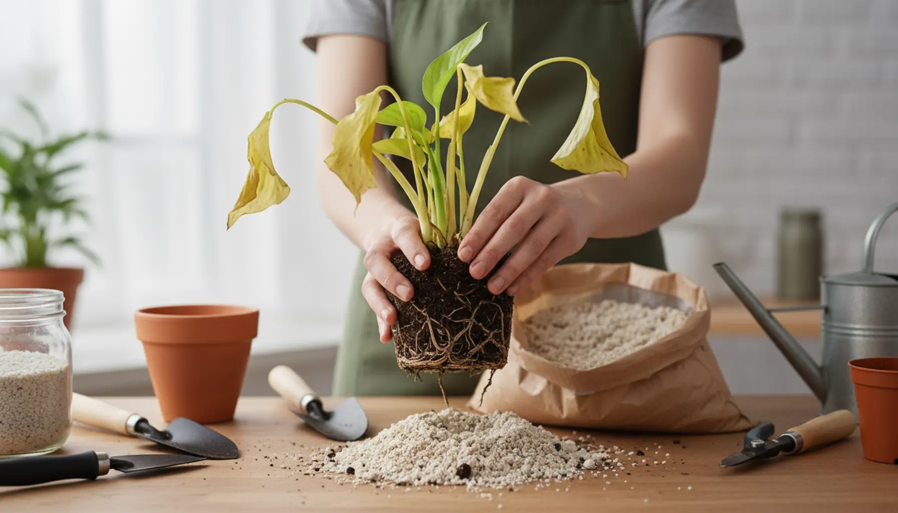 przelana roślina doniczkowa szybkie metody porady ratunkowe