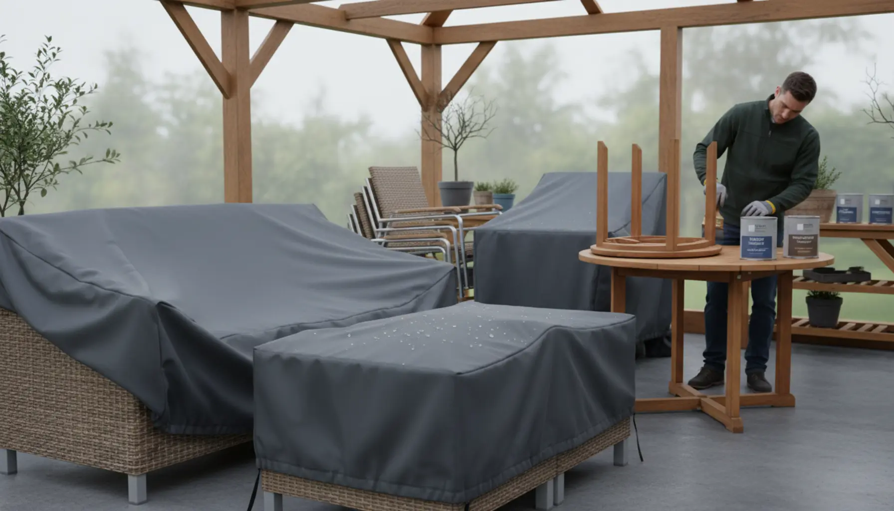 Zabezpieczenie mebli ogrodowych na zimę skuteczne przechowywanie i konserwacja