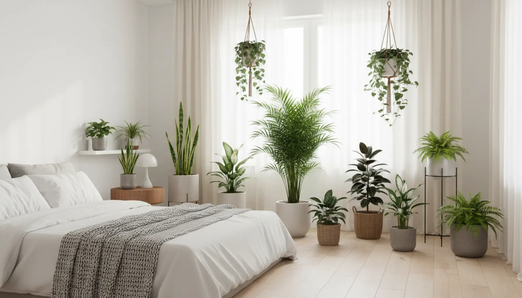 Najzdrowsze rośliny oczyszczające powietrze do sypialni i komfort snu