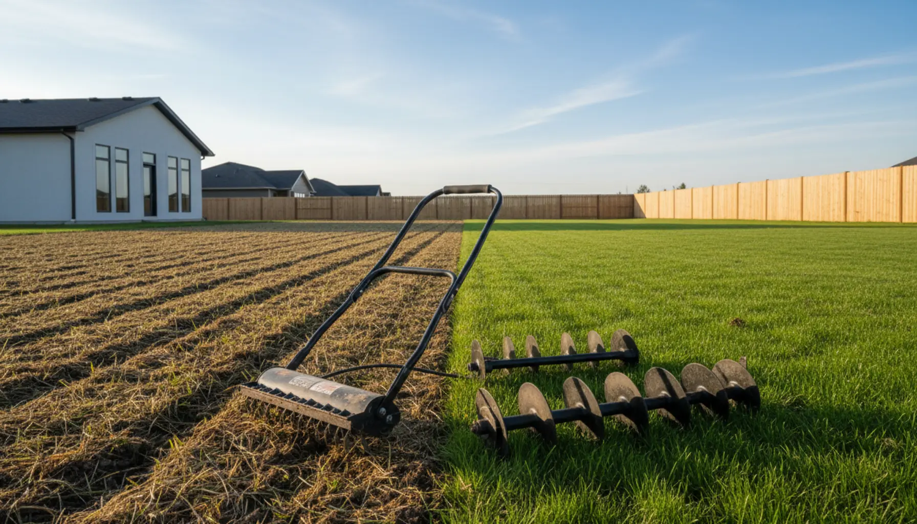 Aeracja i wertykulacja trawnika po zimie dla zdrowego trawnika