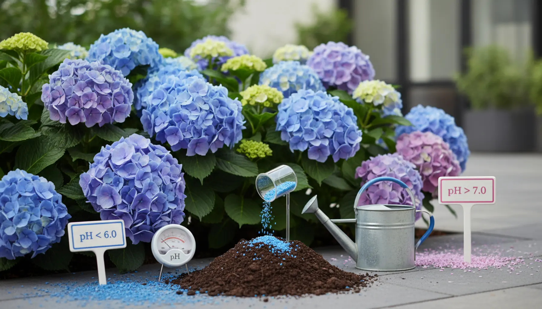 Barwienie hortensji krok po kroku poradnik zmiana koloru hortensji